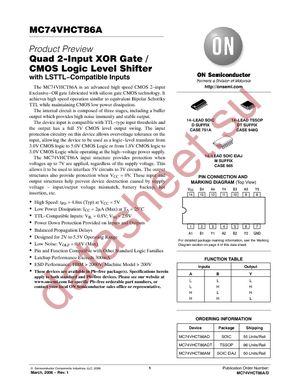 MC74VHCT86AM datasheet  